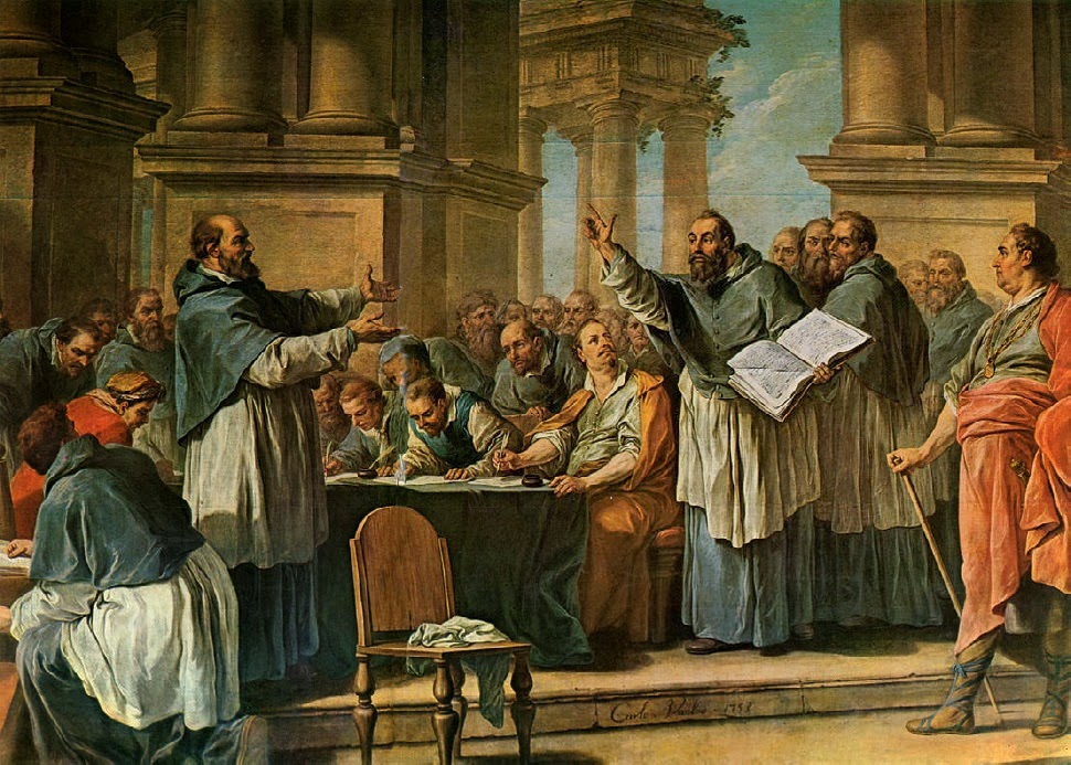 Augustinus de invloedtijkste kerkvader ooit in discussie met de Donatisten (public domain)