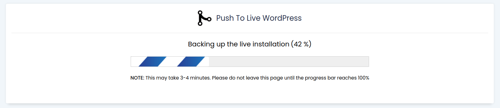 Push to Live WordPress