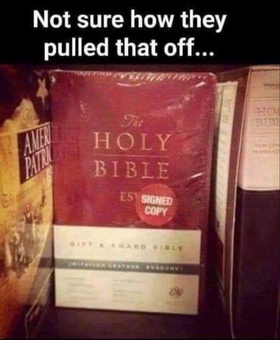 Een gesigneerd exemplaar van de bijbel