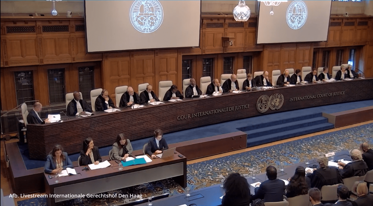Tussenvonnis Internationale Gerechtshof Den Haag beschuldiging Genocide door Israël (rechters)